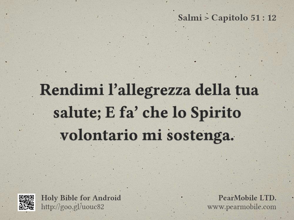 Salmi, Capitolo 51:12